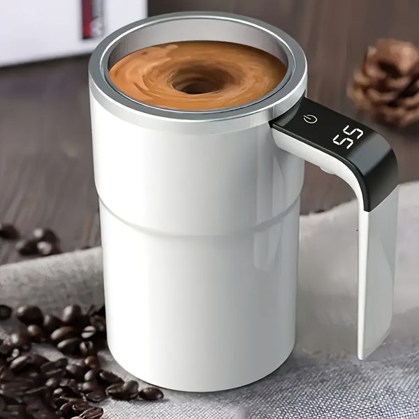 Automatic Blender Cup Multifunctional Electric Coffee Cup Rotating Magnetic Stainless Steel Cup Milk Cup Mug Is Convenient And Ready To Use, Suitable For Kitchen, Office, Bedroom