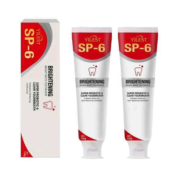 3pcs SP-6 Probiotic Super White+whitening Toothpaste - Deep Cleaning, Fresh Breath, Oral Care Set - A Magical Toothpaste That Makes Families Love Brushing Their Teeth