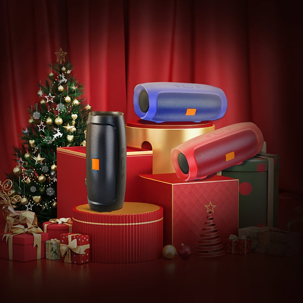 Portable Outdoor Wireless Subwoofer With Charging Cable And Auxiliary Cable - Wireless Audio Subwoofer Insert Card USB Flash Drive 3D Surround Sound, TWS Stereo Subwoofer Pole Hands-free Call/FM/TF Card/USB Flash Drive