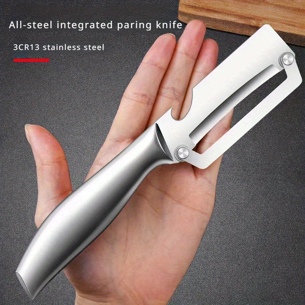1 Multifunctional Stainless Steel Peeler, Kitchen Special Easy Peeling, Convenient Life Essential for Families, All-Steel Sugar Cane Peeler
