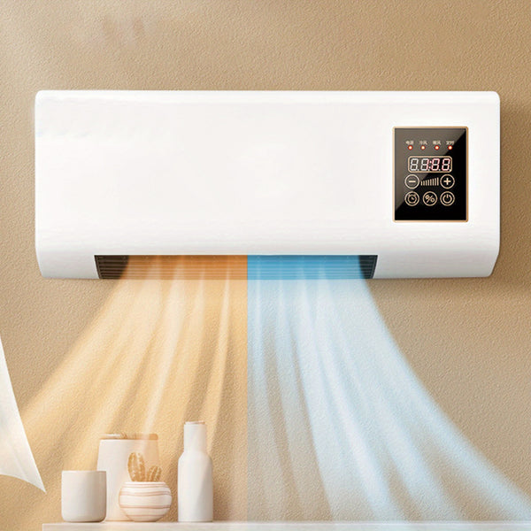 Mini Wall Mounted Air Conditioner with Remote Control for Bedroom Living Room Cooling and Heating