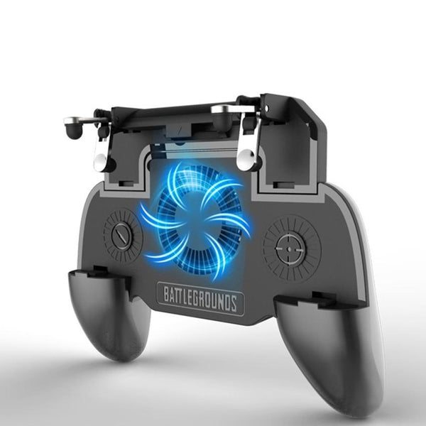 Controlador de juegos móvil 5 en 1 con ventilador y batería externa