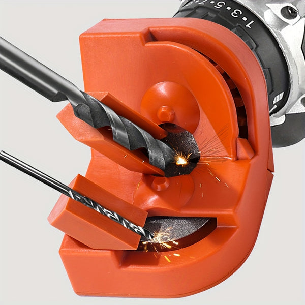 4pcs Metal Multi-Functional Portable Drill Bit Sharpener Set, Manual Operation, Compatible with Twist Drills & Impact Drills, Home Improvement Tool Accessory