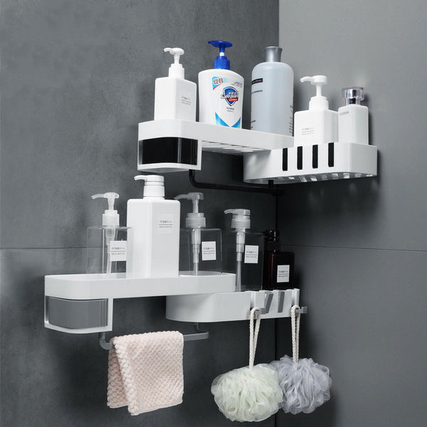 Estantería de esquina para baño