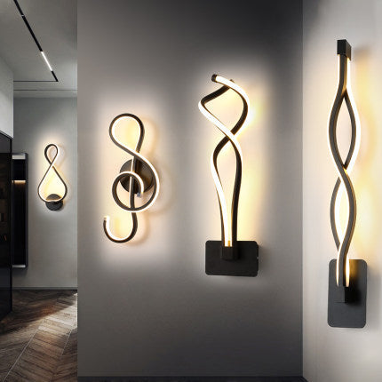Lámpara de pared led lámpara de noche de dormitorio minimalista nórdica