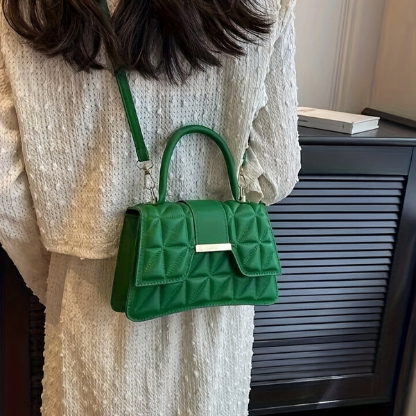 Mini Fashion Embossed Crossbody Bag, Trendy Textured Shoulder Bag, Women's Casual Handbag & Purse