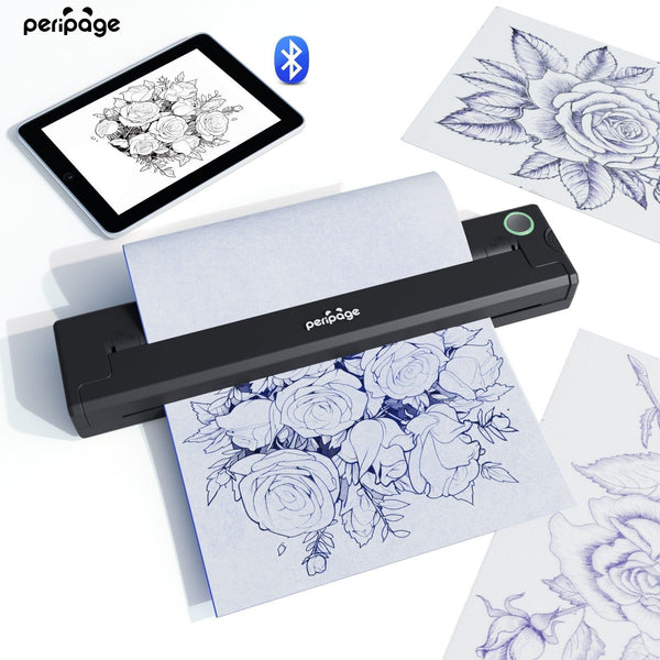 P90 Wireless Tattoo Template Printer, Thermal Tattoo Machine With Tattoo Paper