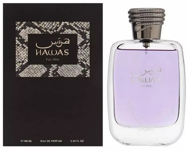 Rasasi Hawas for Him 3.3 fl oz 100 ml Men Eau de Parfum Brand New original