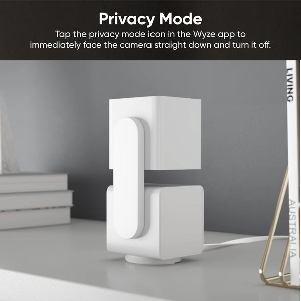 WYZE Cam Pan v3 Indoor/Outdoor 1080p Pan/Tilt/Zoom Wi-Fi Smart Home Security Camera with Motion Tracking for Baby & Pet, Color Night Vision, 2-Way Audio, Works with Alexa & Google Assistant, white