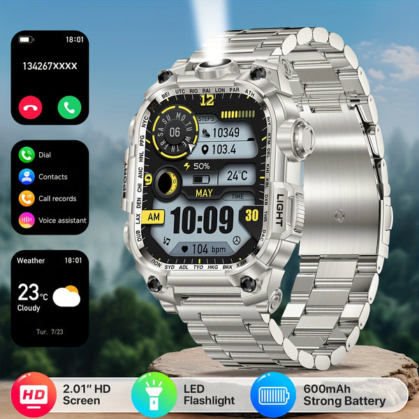 A Versatile Smartwatch With Features Such As Answering And Making Phone Calls, Finding Phone And Watch, Message Reminders, Various Sports Modes, Fitness Tracking Watch, Suitable For IPhone And Android Devices, Remote Camera Control, And Voice Assistant.