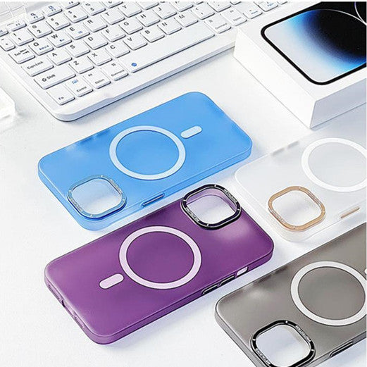 Funda para teléfono con ventosa magnética esmerilada