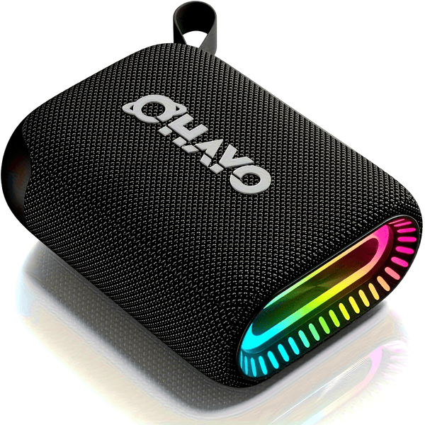 Ortizan Waterproof Shower BT Speaker, Portable Wireless Speaker With HD Sound, Stereo Pairing, LED Light, FM Radio, Floating, Outdoor Speaker For Kayaking, Beach, Hiking, Gifts For Men, Women