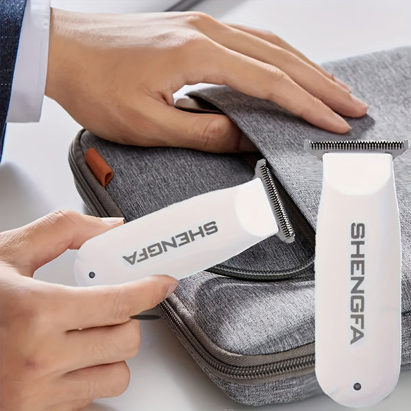 Compact Cordless Hair Clipper & Shaver - USB Rechargeable, Long-Lasting Battery, Safe & Reliable with Dense Blade Teeth for Full Body Grooming