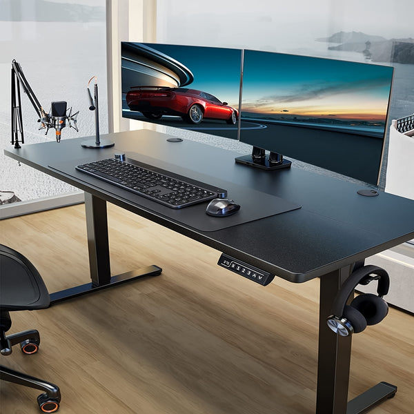 63/55/48/40 Inch Adjustable Height Electric Sit Up Desk, Ergonomically Designed Recording Studio Desk, Suitable For Home Offices, Cafes, Restaurants, Recording Studios, 4 Colors, Electric Lift Desk, Perfect Christmas Gift