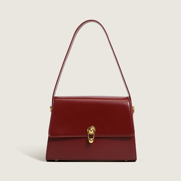 Bolso bandolera portátil cuadrado de color sólido pequeño que combina con todo