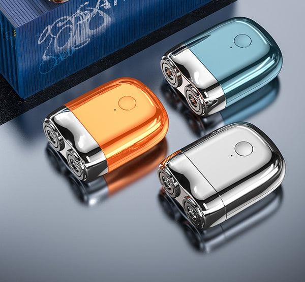 Afeitadoras eléctricas para hombres Tendencia para hombres Mini afeitadora portátil de viaje recargable por USB Caja de regalo para afeitadora de barba de novio
