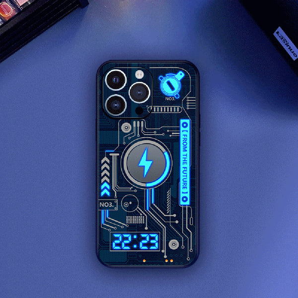 Estuche para teléfono con música luminosa y dinámica
