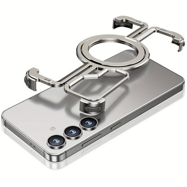 Compatible with Samsung S24, S24 Plus, and S24 Ultra Phones - Stylish Case with Bracket and Four Corners Protection
