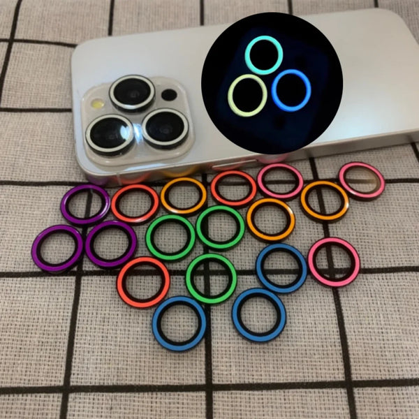 Luminous Camera Lens Protector For iPhone 11 12 13 14 15 Pro Max Ring Glass For iphone 14Pro Max 12 Min iAccessories Glowing Cap