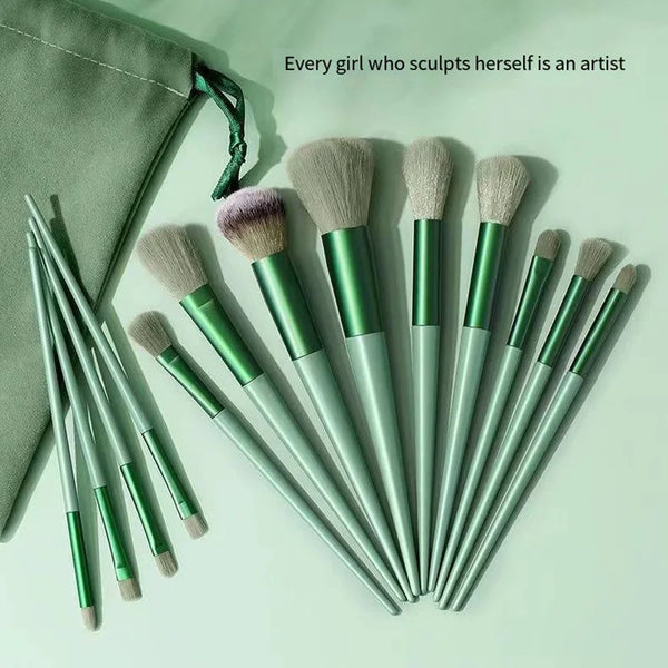 Hotting 13Pcs Makeup Brushes Sets Eye Shadow Foundation Women Cosmetic Powder Blush Blending Beauty Make Up Tools New