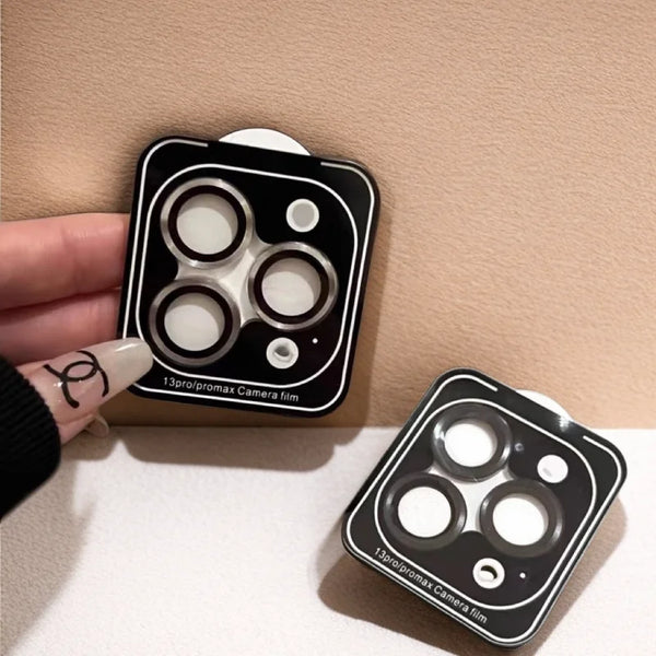 Metal Camera Film for IPhone 16 15 14 Pro Max 16 15 Plus 13 12 Camera Lens Protector Tempered Glass  Film Protection Cover Rings