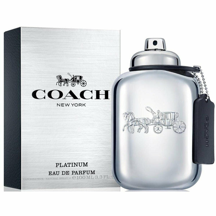 COACH NEW YORK PLATINUM by Coach Cologne for Men EDP 3.3 / 3.4 Oz New in Box