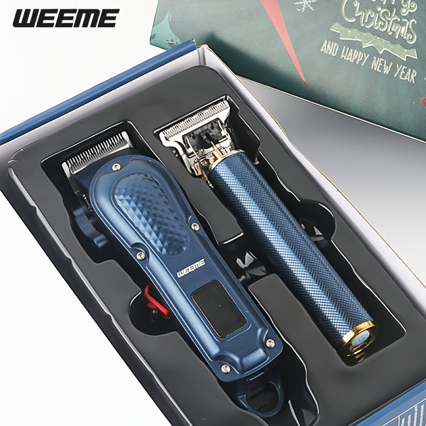 WEEME 806/T9 Electric Hair Clipper & Shaver Set - USB Rechargeable, Lithium Battery, Perfect for Men's Grooming & Sideburn Trimming - Ideal Christmas or Halloween Gift for Boyfriend and Dad