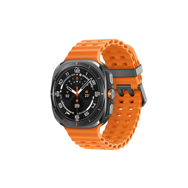Samsung Galaxy Watch 7 Ultra (47mm) Wireless Smartwatch with AI & Fitness Tracking, Titanium Gray/Orange Band