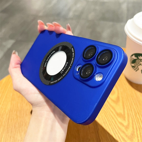 Funda para teléfono sencilla magnética sin PC esmerilada todo incluido