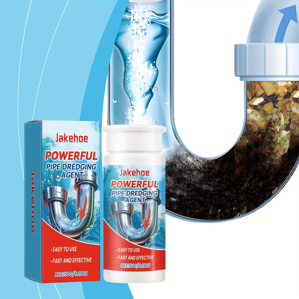 Jakehoe Powerful Pipe Dredging Agent: Easy-to-Use, Fast and Effective for Kitchen, Bathroom, and Drain Clogs
