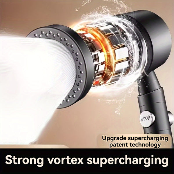 1pcs A Pressure Handheld Shower Head With 5 Adjustable Water Flow Modes, Equipped With Filtration, Bathroom Shower Nozzle, Shower Head, Bathroom Hardware, Bathroom Accessories, Enjoying A Luxurious Bathing Experience Christmas Gifts/Halloween Gifts