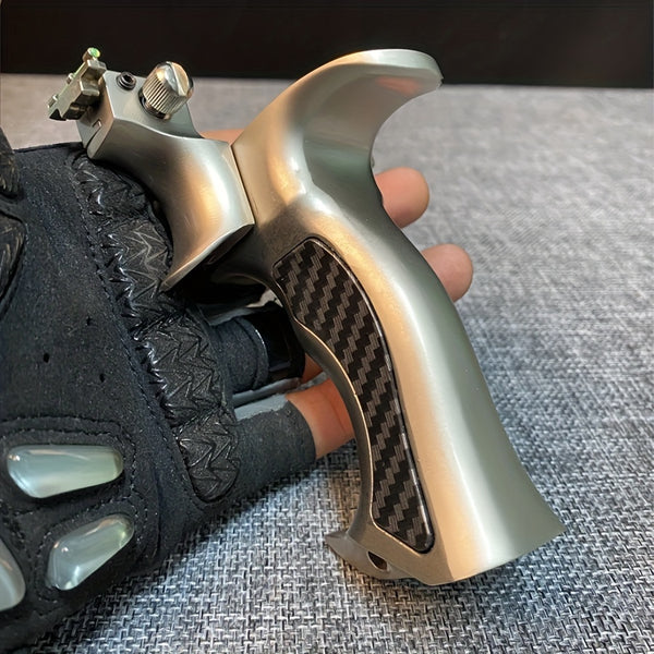 High-precision Aviation Aluminum Alloy Slingshot, Ergonomic Handle And Comfortable Grip, Powerful For Outdoor Hunting With Accurate Shooting