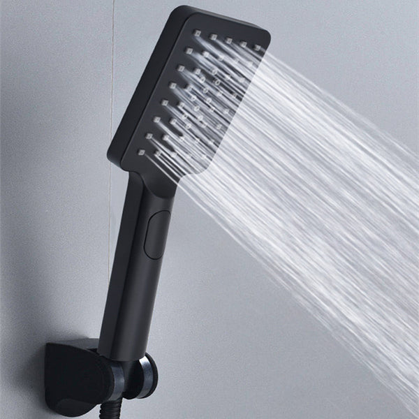 Barra de ducha para baño con barra elevadora negra