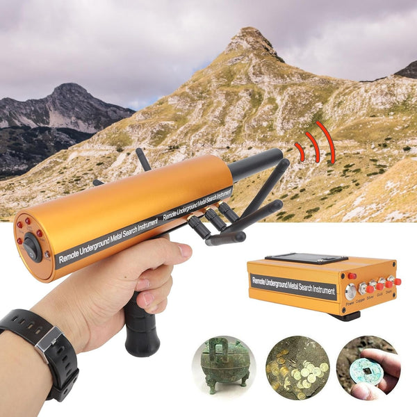 AKS Smart Metal Detector Metal Locator 30m Depth 1200m Range 6 Antennas Accurate Finding Gold Detector, Handheld Metal Treasure Detector Underground Metal Scanner for High Performance Detection Equipment