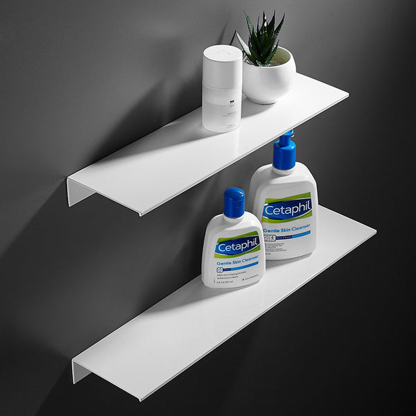 Estantes de baño Tocador de baño sin perforaciones Bandeja de almacenamiento para montaje en pared