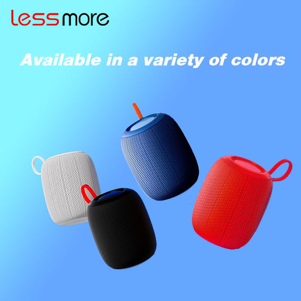 Lessmore IPX7 Waterproof Wireless Speaker, Portable Floating Speaker with Loud HD Sound, USB Type-C Charging, 3W, for Shower, Home, Party, Outdoor, Beach - ABS Material, No Charger Included