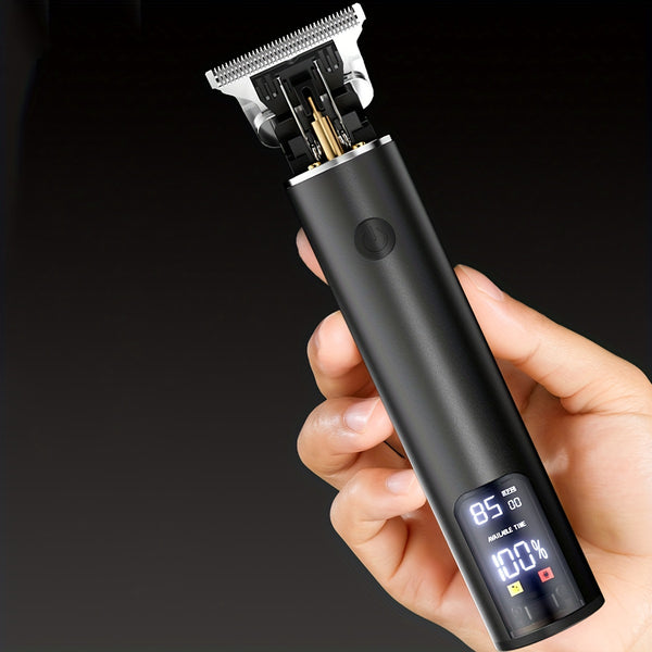 Men'S Cordless Electric Hair Clipper, 3-Speed Adjustable, USB Rechargeable, Smart Display, Multi-Purpose Shaver for Hair, Sideburns, Beard, Ideal Gift, 36V Max Voltage, 1200mAh Battery Capacity, Rechargeable Lithium-18650 Battery