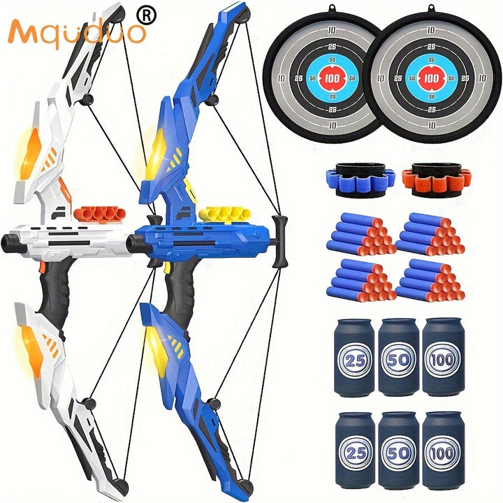 LED LightUp Soft Slingshot  Arrow Set for Youngsters  Perfect IndoorOutdoor Sports Gift for Boys  Girls Ages 412 Ideal for Christmas Halloween Thanksgiving