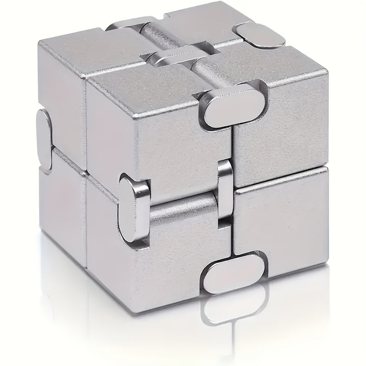 Infinite Cube Square Toy Motion Responsive Fidgeting Toy Transformable Metal Puzzle Relaxing And Creative Finger Toys To Relieve Stress And Anxiety Sensory Gift Suitable For Adults And Teenagers