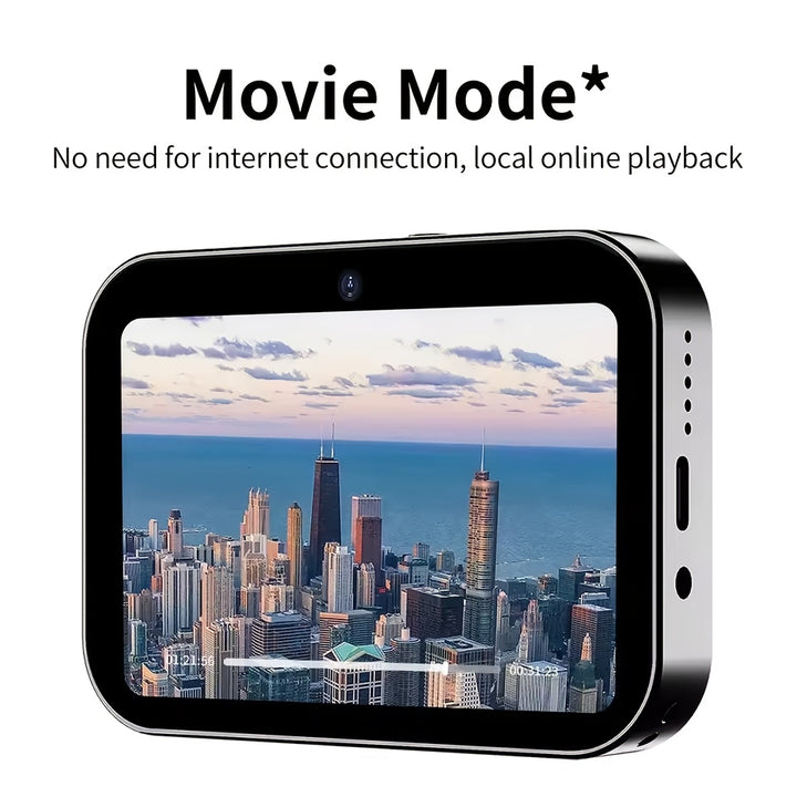 SEREE 4K Mini Touch Screen Digital Camera You Can Play Music You Can Watch Movies Triple Lens 64 Megapixel OneClick Shooting 16X Digital Zoom Touch Screen Delay Manual Exposure Hybrid Autofocus CCD Sensor 076X Viewfinder The Perfect Christma