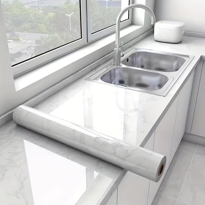 Waterproof SelfAdhesive Detachable Texturizing Vinyl Wallpaper Roll  Marble Pattern Modern Aesthetic Easy Installation Random Match Design for Living Room Kitchen Bedroom Decor