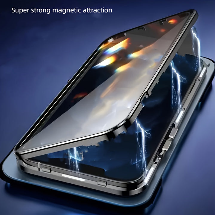 This Is A Doublesided Tempered Glass Case with Lens Protection And Drop Protection for Galaxy S25FE S25 Ultra S25 Plus S25 S24 FE S24 Ultra S24 Plus S24 S23 Ultra S23 Comes with A Safety Clasp Lock for Couples