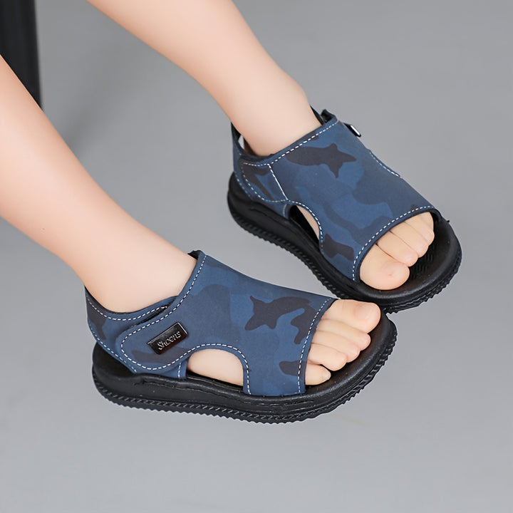 Vintage Solid Sandals Lightweight Vintage Solid Sandals  Unisex Kids Breathable Open Toe Comfy Non Slip Casual Durable Beach Water Shoes
