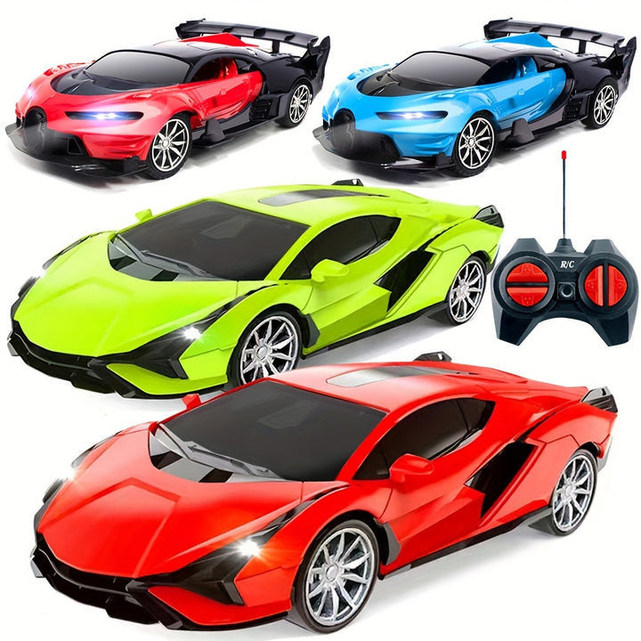 RC Car Birthday Gift Racing Car Toy Model with Headlights Remote Control Racing Car Model Collection Hobby Model Mixed Colors  Ideal Christmas  Halloween Gifts Winter Multiple Styles RC Toys
