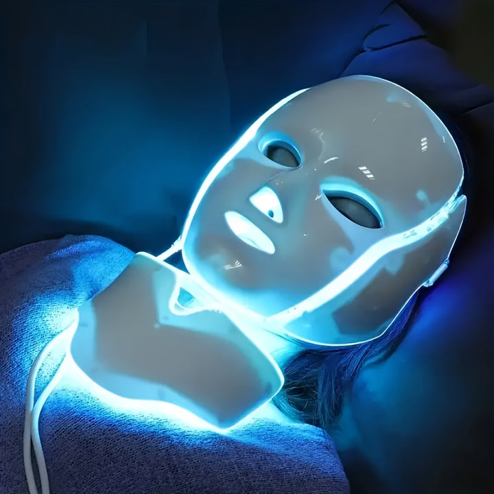 7 Color LED Light Facial Mask Adjustable LED Facial Mask Beauty Care Tool ValentineS Day Gift Perfect Gift for Mother