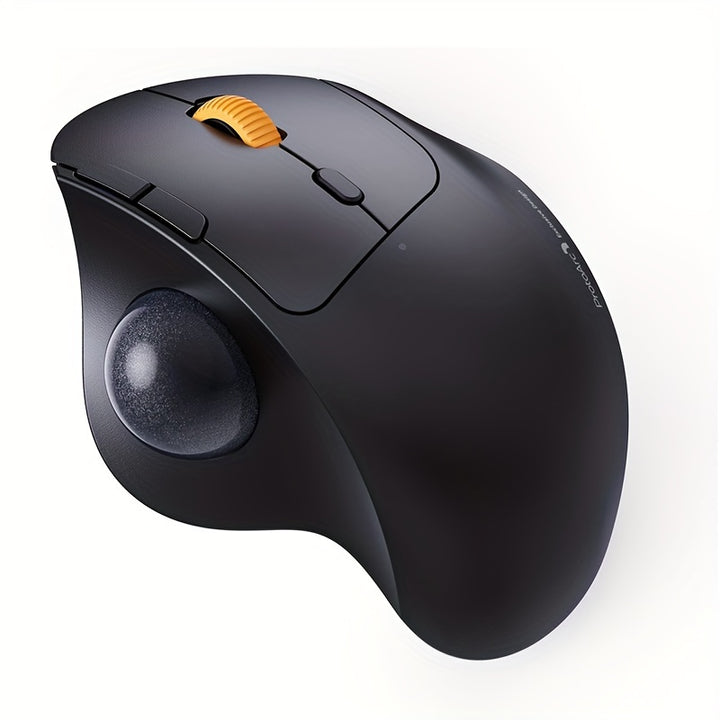 Wireless Trackball Mouse Ergonomic Wireless Rollerball Mouse Rechargeable Computer Laptop Mouse Thumb Control Mice Compatible with PC iPad Mac Windows for new year gift