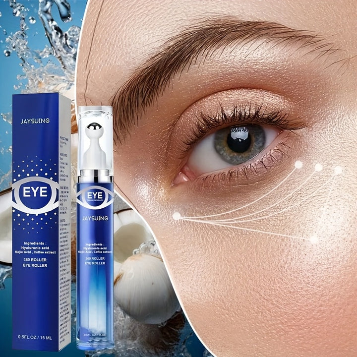123pcs Eye Care Roller Eye Hyaluronic Acid Eye Moisturizer With Caffeine  Retinol With 360 Degree Rotating Roller Moisturizes The Skin Around The Eyes Firms Suitable For All Skin Types Skin Care Products ValentineS Day Gifts