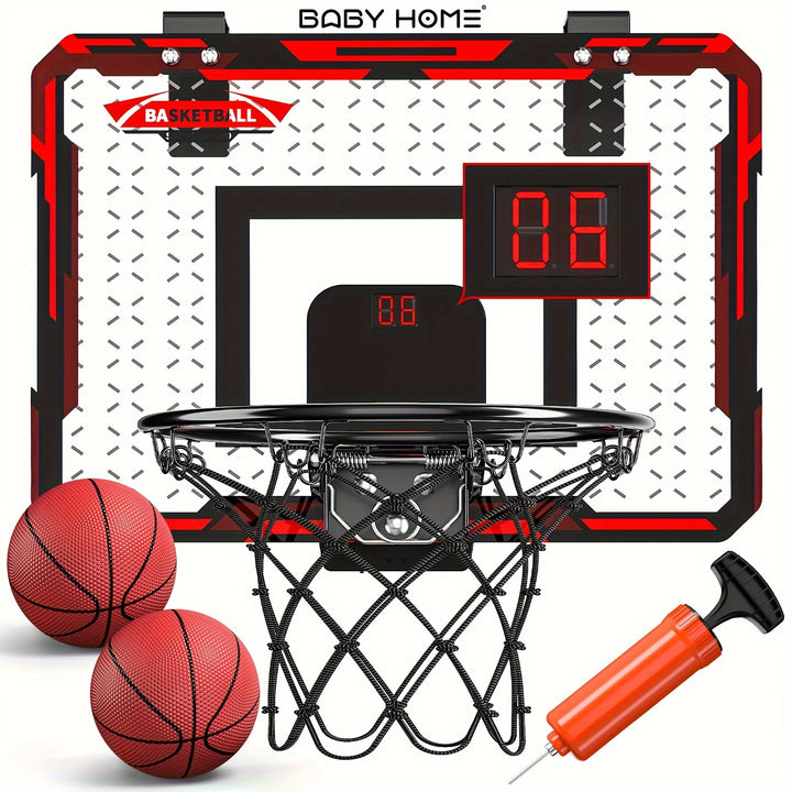 Kids Indoor Basketball Hoop Fun Indoor Basketball Hoop For Kids Door Room Basketball Hoop Mini Basketball Hoop With 2 Balls Basketball Toys sea and beach accessories