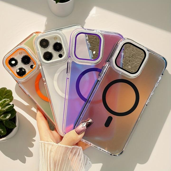 Stylish Phone Case for iPhone 16 15 14 13 12 11 Pro Max Plus  Minimalist Durable AntiSlip AntiCollision with ColorChanging Lens Film