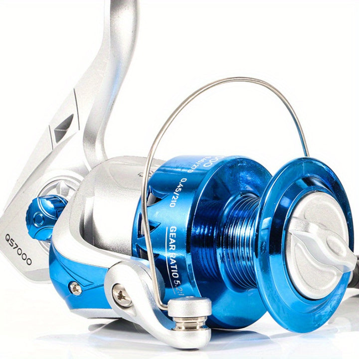 621 Gear Ratio Ambidextrous Spinning Fishing Reel  Stainless Steel  ABS Construction  Smooth Bearing System 477kg Drag for Saltwater  Freshwater